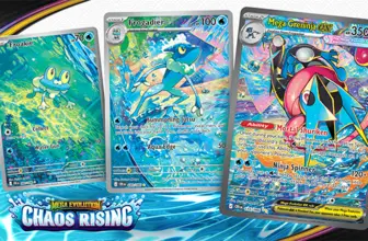 Mega Greninja ex Revealed The Stunning Connected Artwork in Pokémon TCG Chaos Rising